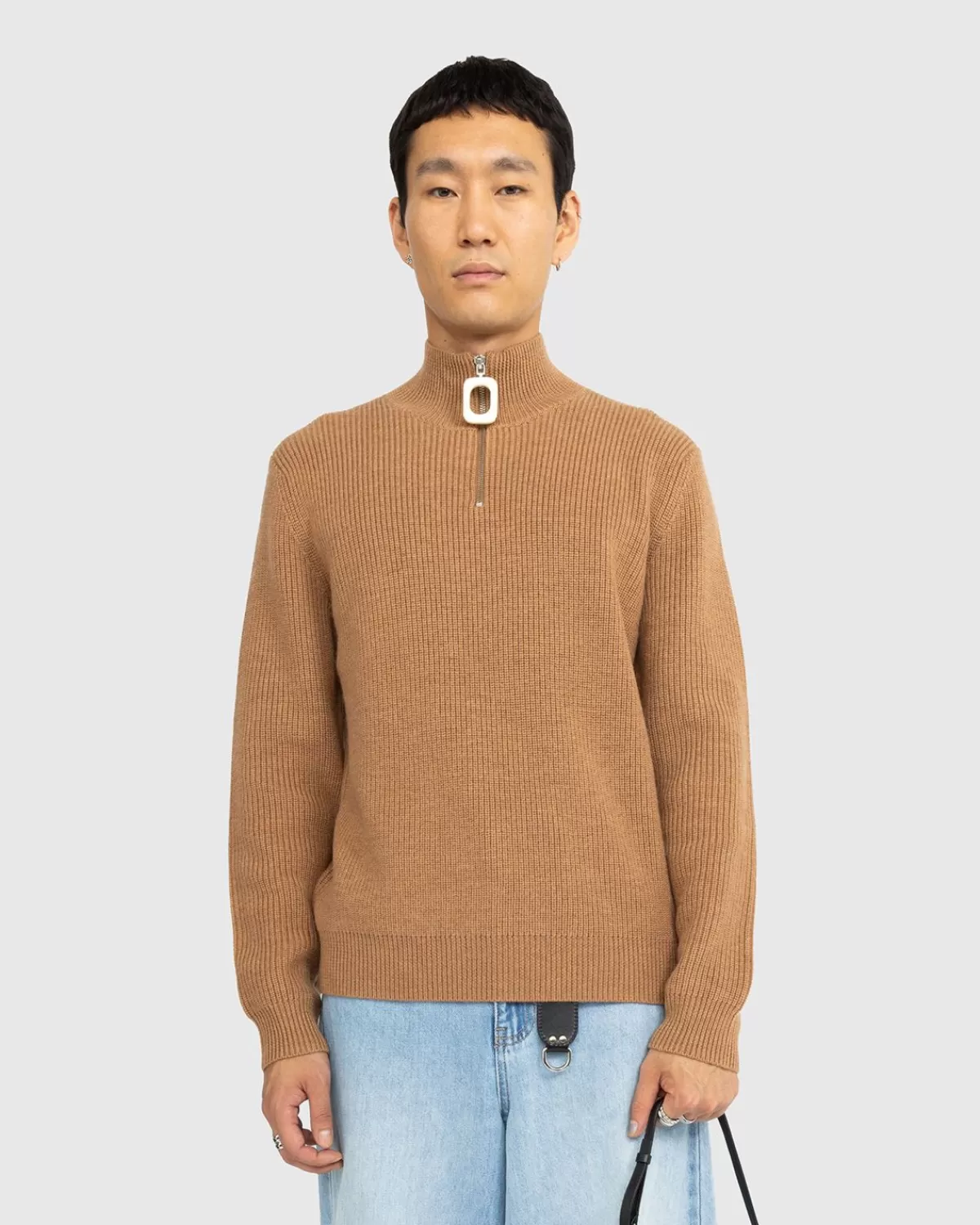 Jw Anderson Strickpullover Mit Viertelreisverschluss Praline>J.W. Anderson Hot