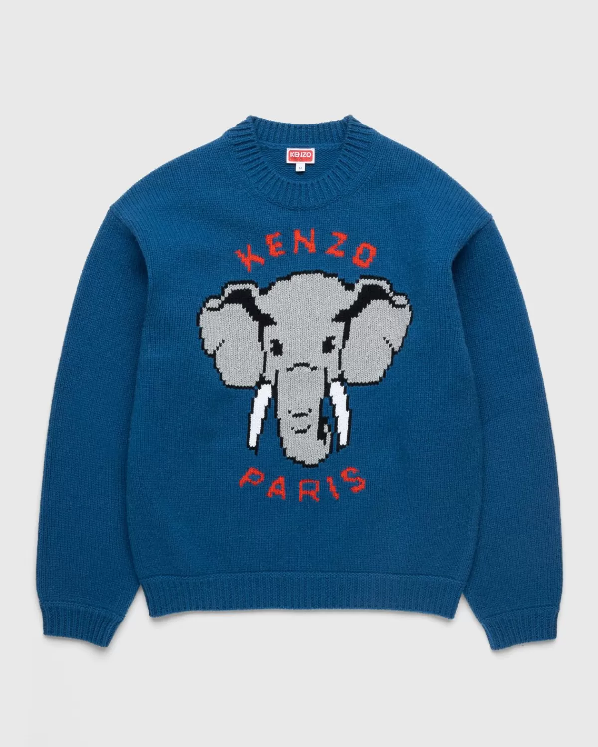 Bowling-Elefant-Pullover Aus Merinowolle, Wisteria>Kenzo New