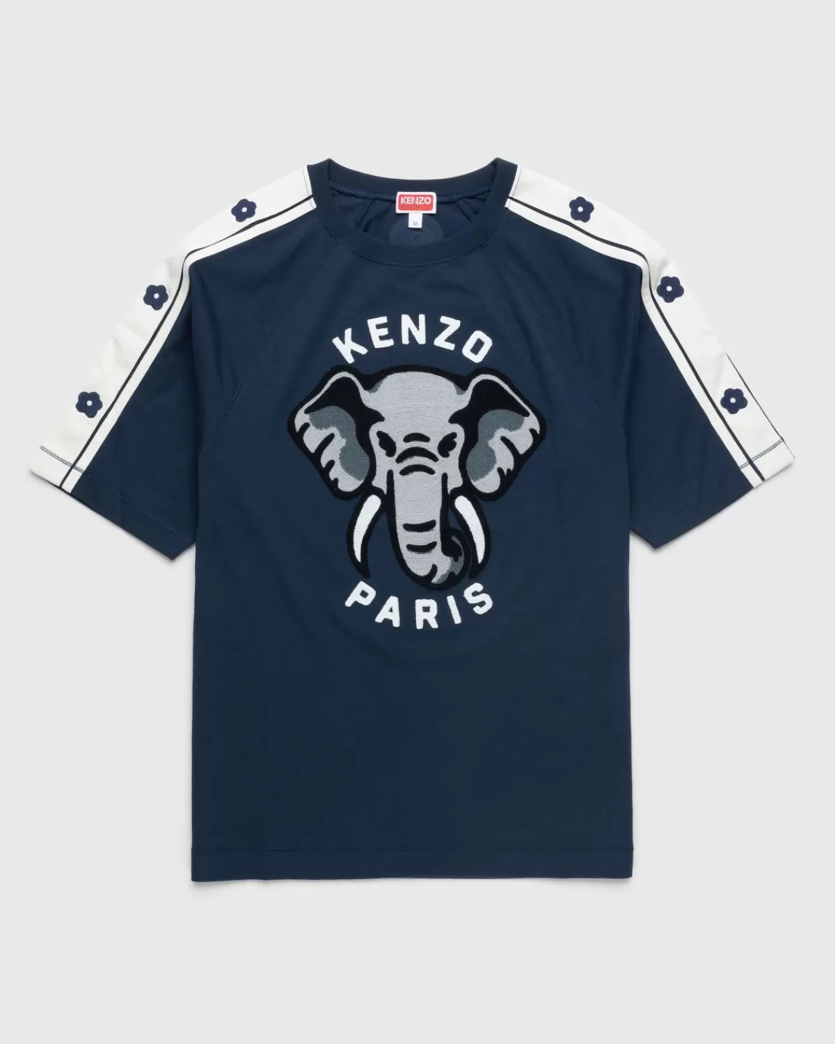 Männer Kenzo Elephant Tailliertes T-Shirt Mitternachtsblau