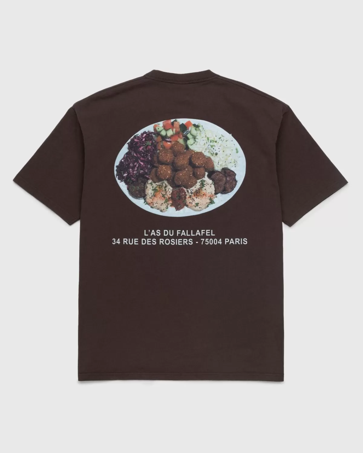 Männer L'As du Fallafel X Highsnobiety Kurzarm-T-Shirt Braun