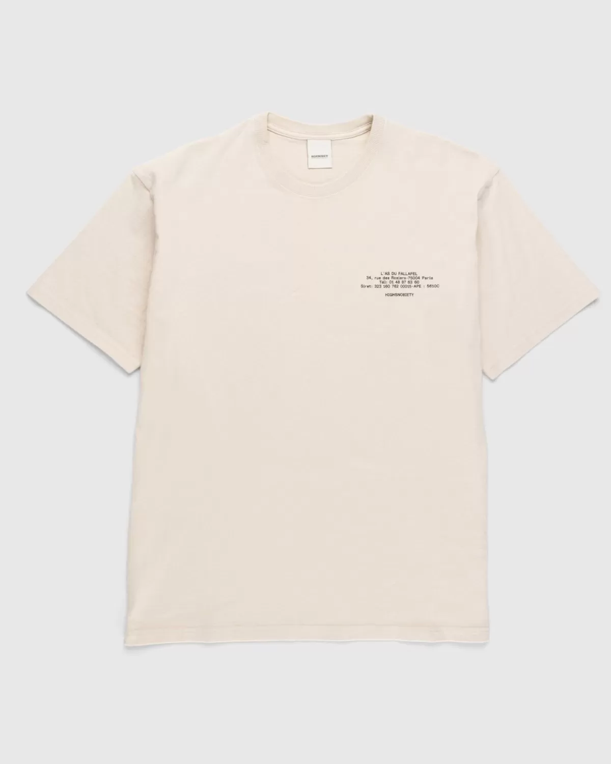 Männer L'As du Fallafel X Highsnobiety Kurzarm-T-Shirt Off-White