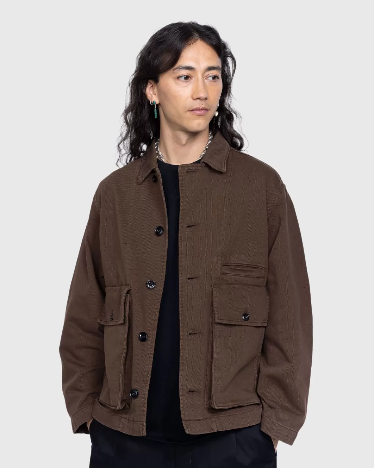 Boxy Jacke Dunkelbraun>Lemaire Discount