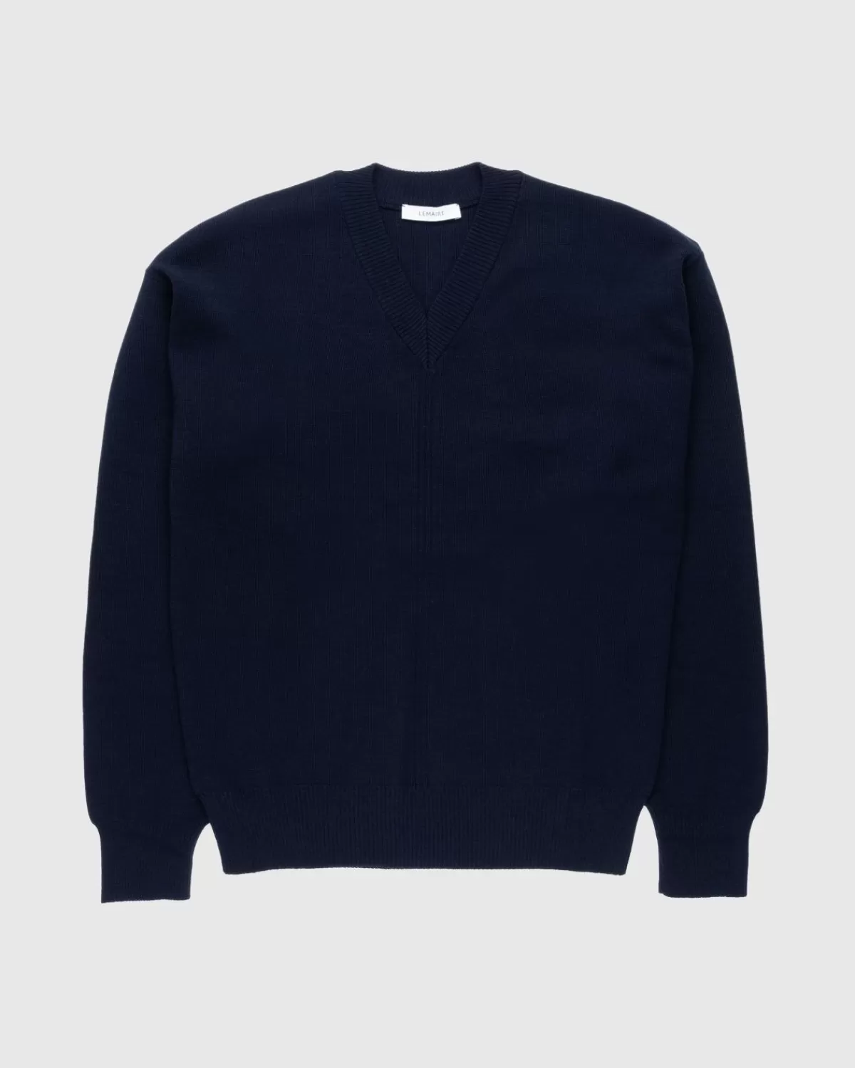 Pullover Mit V-Ausschnitt Dark Navy>Lemaire Hot