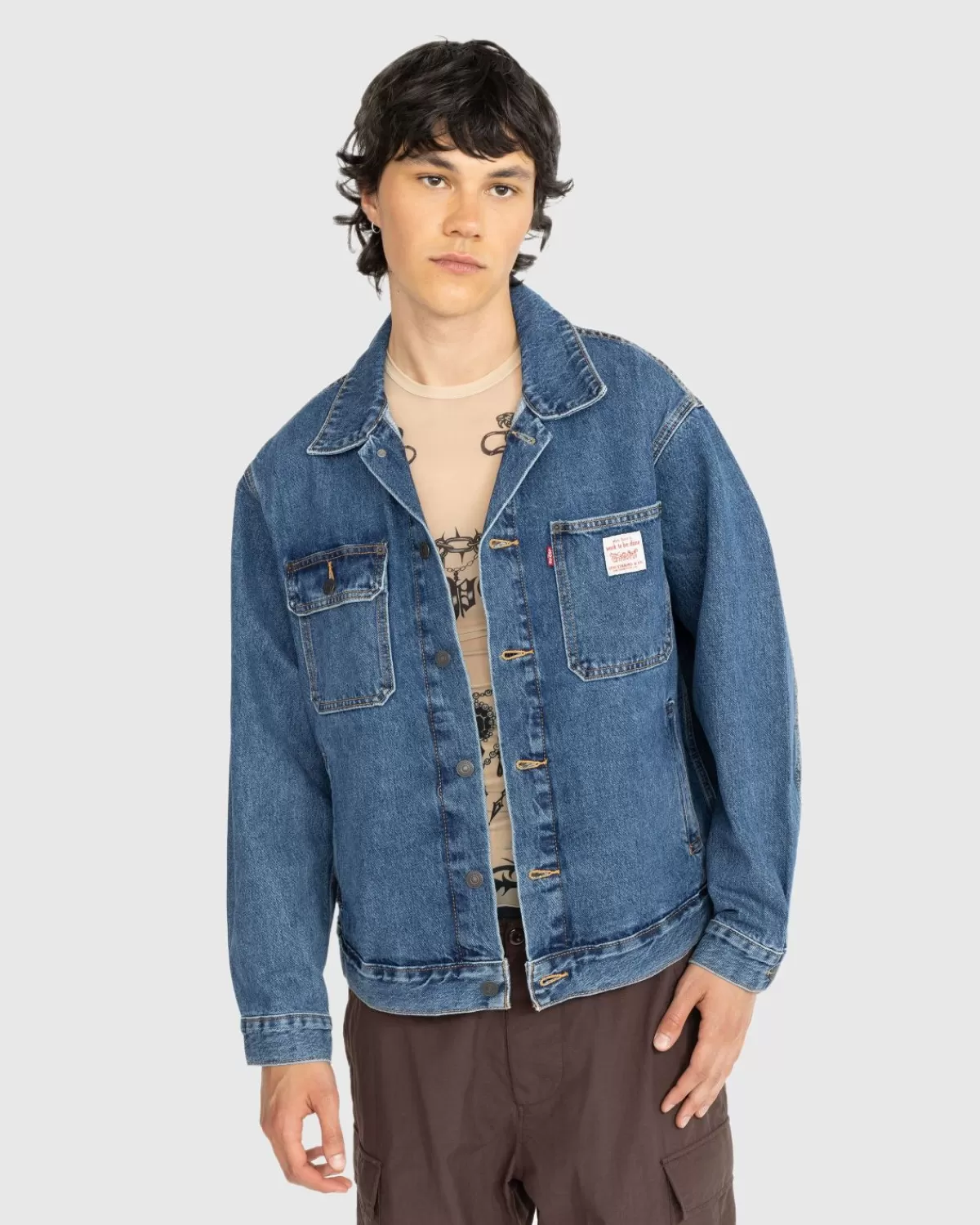 Sunrise Trucker Jacke Medium Indigo>Levi's Fashion