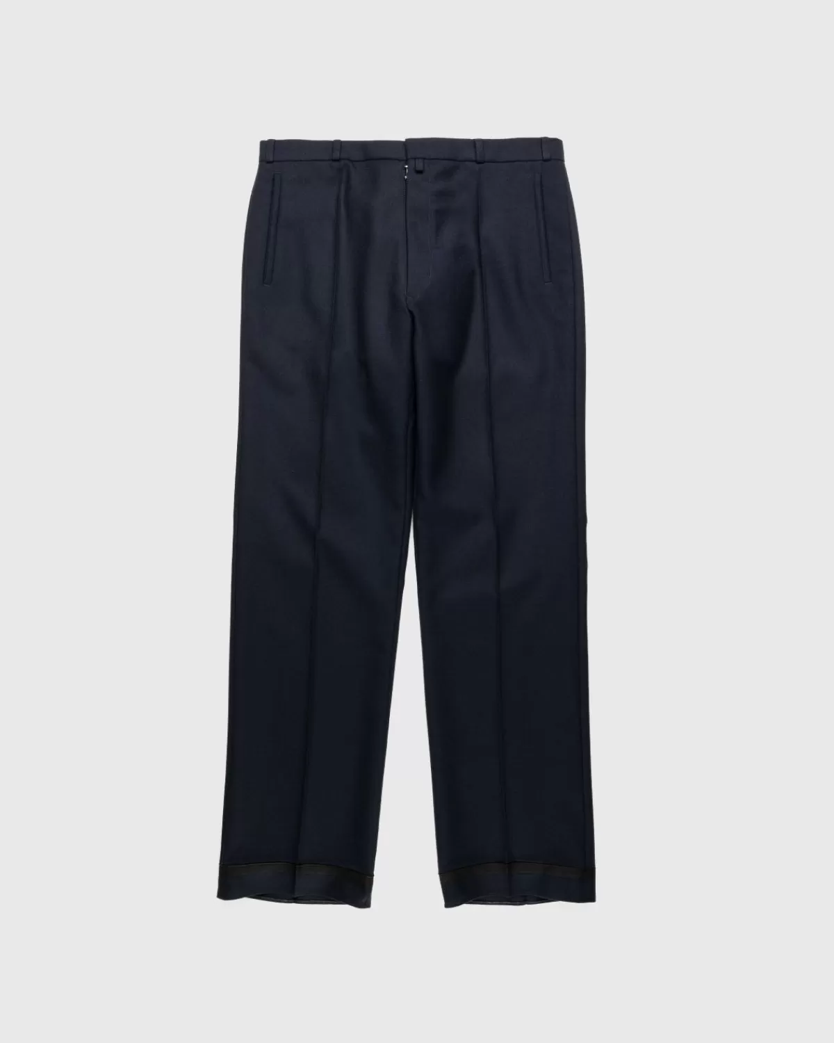 Hose Aus Wolltwill In Marineblau>Maison Margiela Fashion