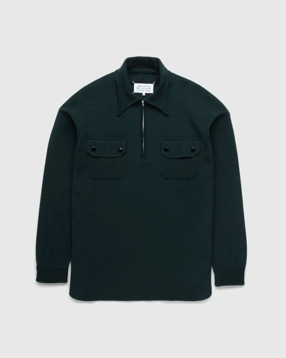 Langarm-Poloshirt Grun>Maison Margiela Discount