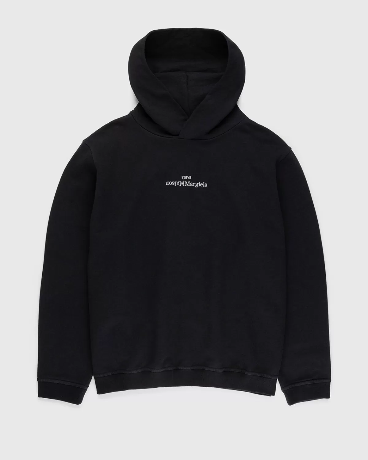 Männer Maison Margiela Logo-Hoodie Schwarz