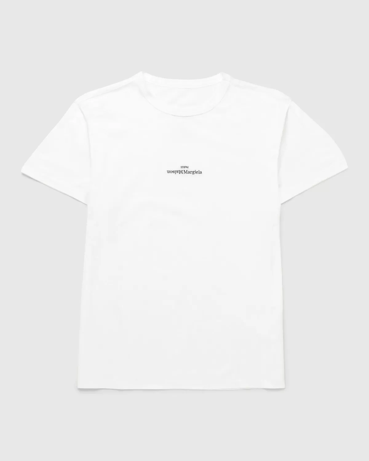 Männer Maison Margiela Logo-T-Shirt Weis