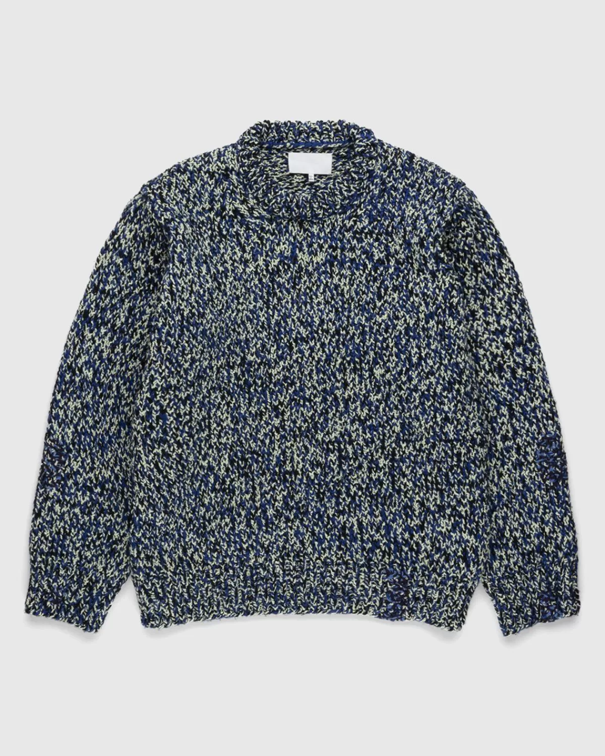 Mouline-Pullover Mit Rundhalsausschnitt Blau>Maison Margiela Online