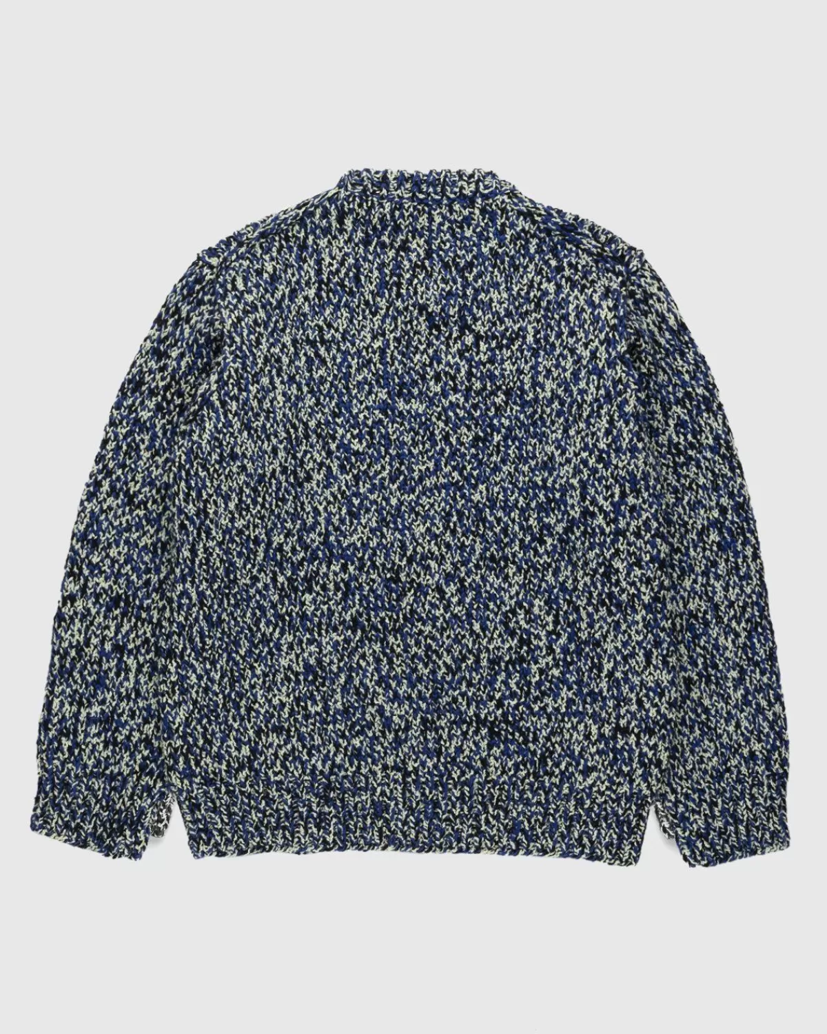 Mouline-Pullover Mit Rundhalsausschnitt Blau>Maison Margiela Online