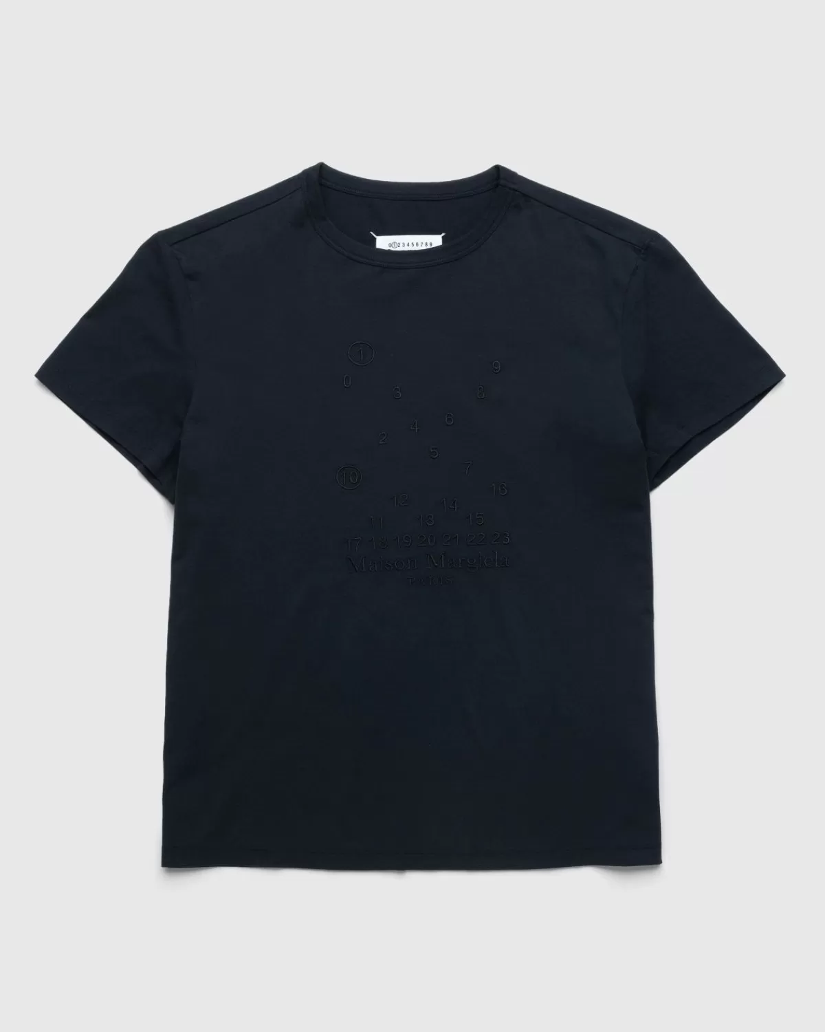 Männer Maison Margiela Numerisches Logo-T-Shirt Grau