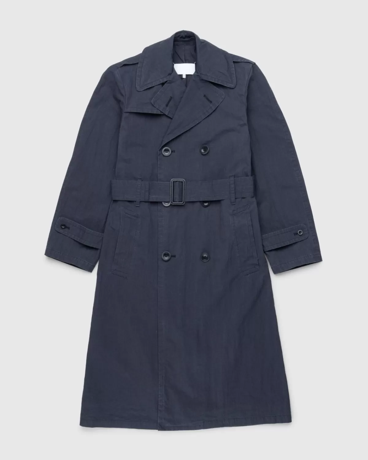 Zweireihiger Trenchcoat Schwarz/Gewaschen>Maison Margiela Flash Sale