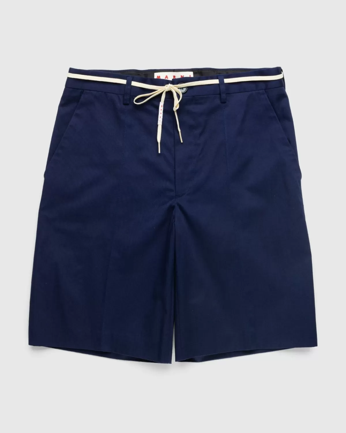 Chino-Shorts Mit Kordelzug, Tintenblau>Marni New