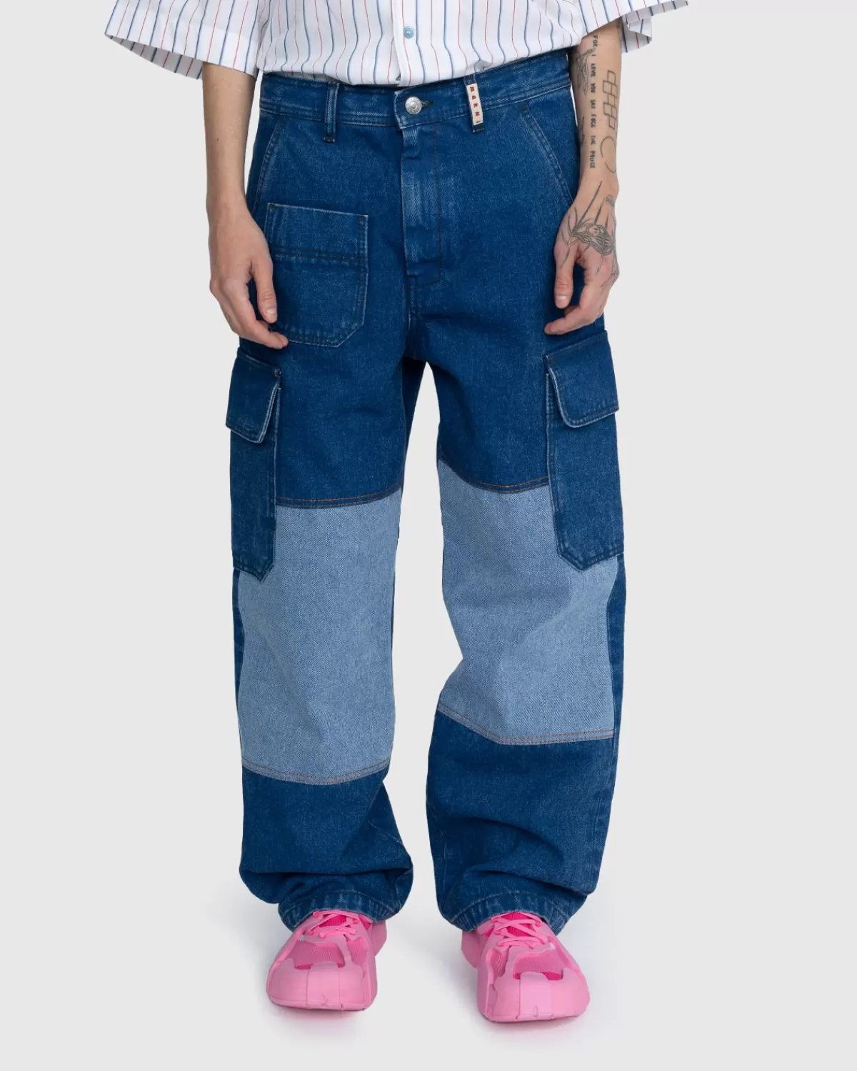 Denim-Cargohose Blau>Marni Discount