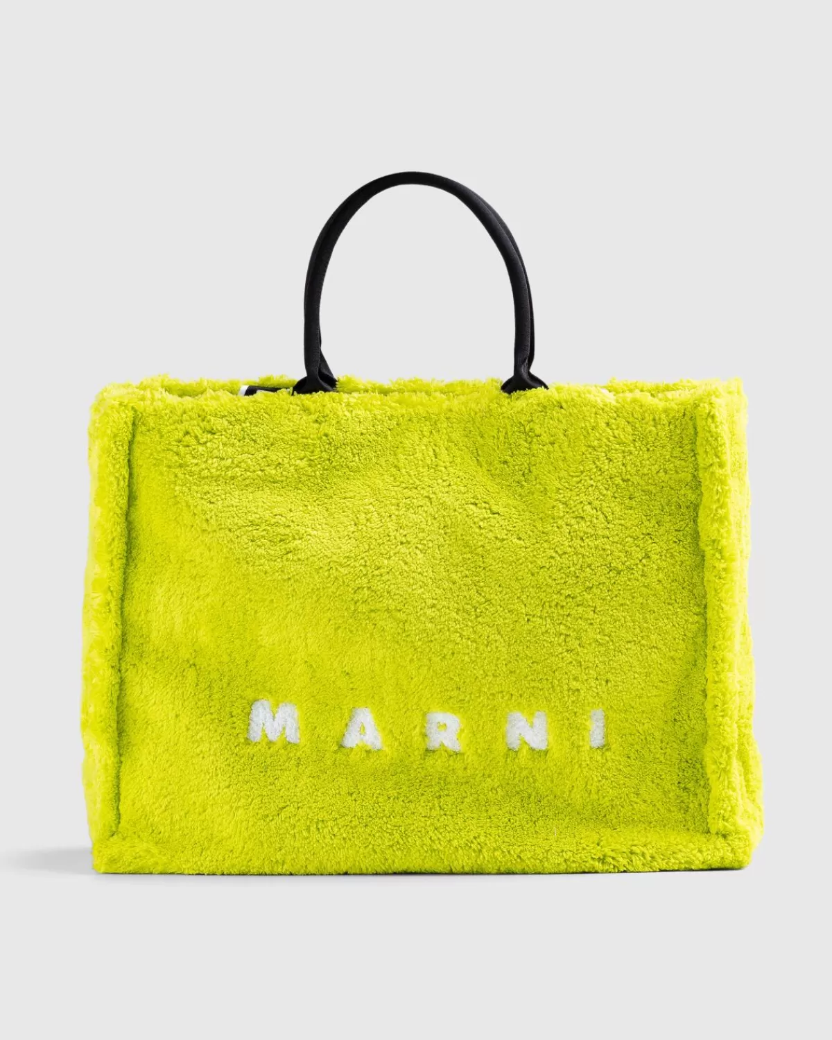 Männer Marni Frottee-Einkaufstasche Light Lime