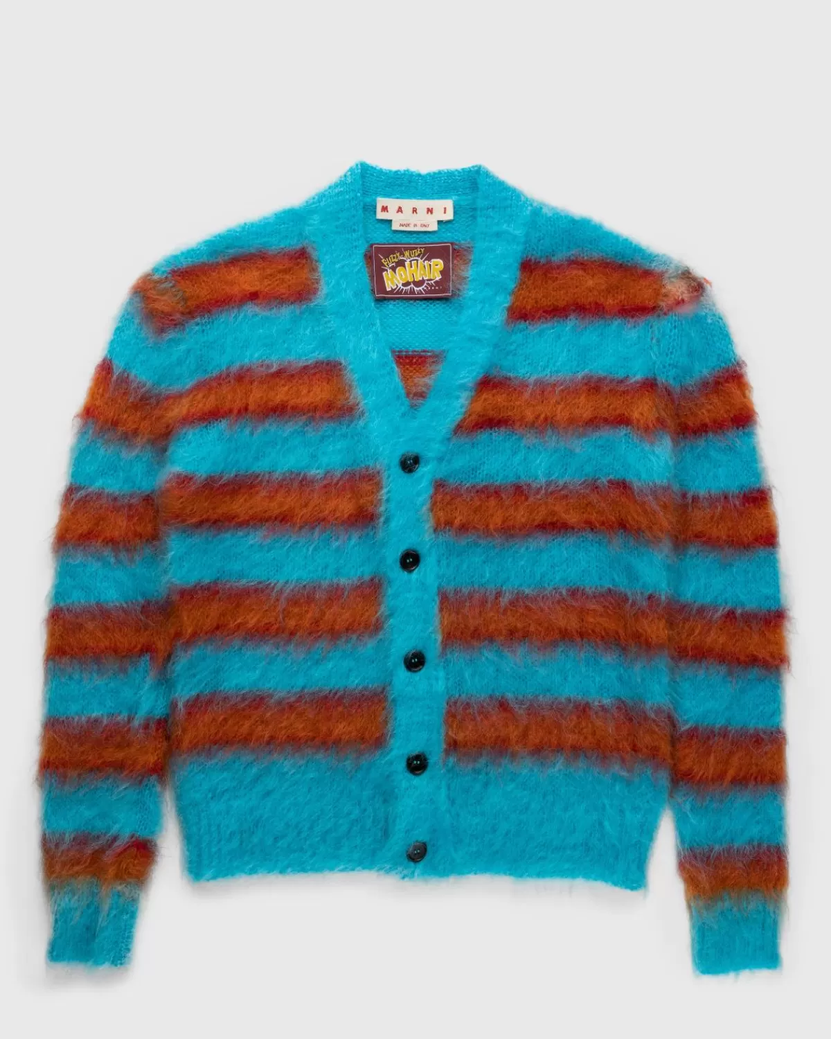 Gestreifter Mohair-Cardigan Multi>Marni Discount