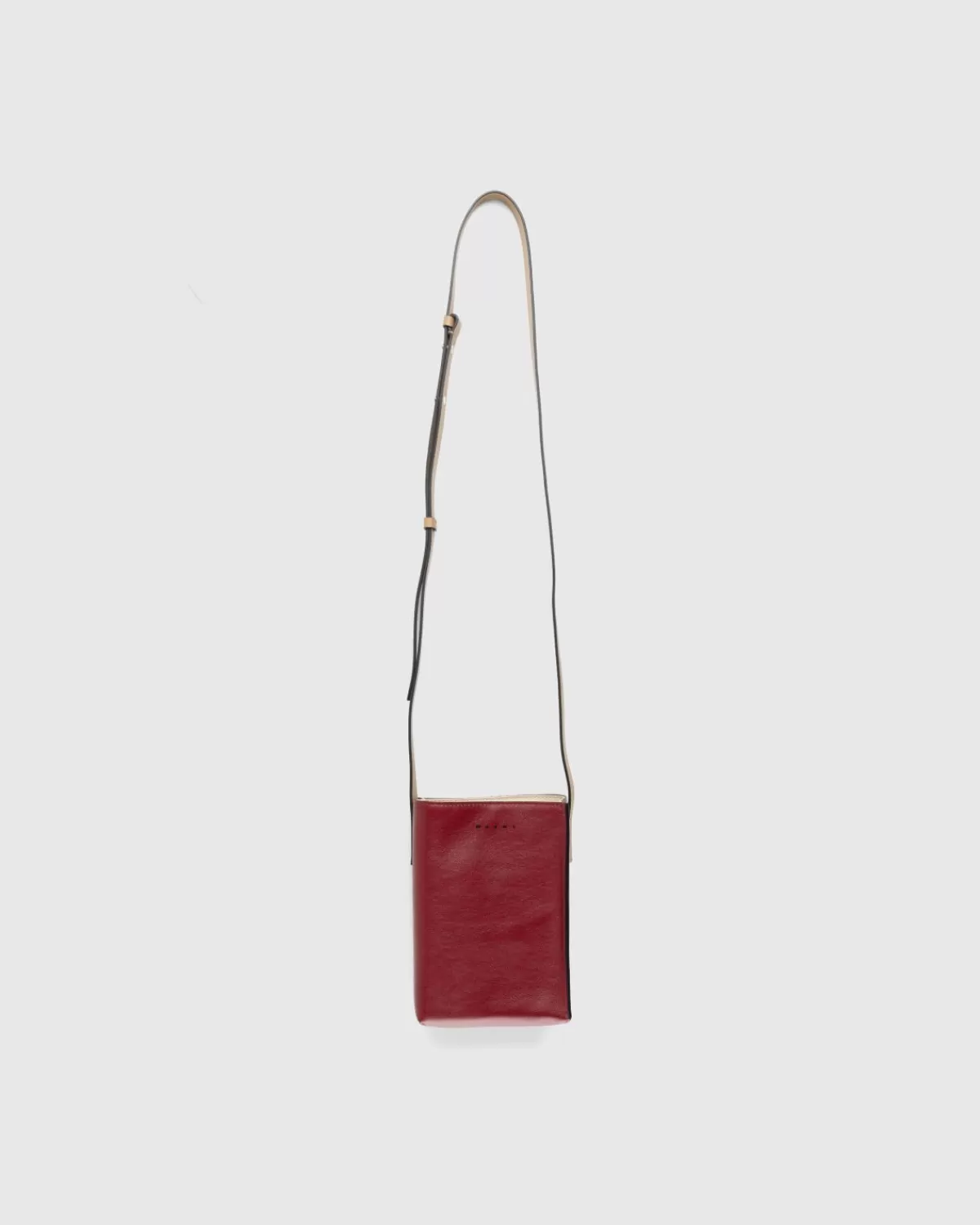 Männer Marni Museo Nano Tasche Rot/Beige