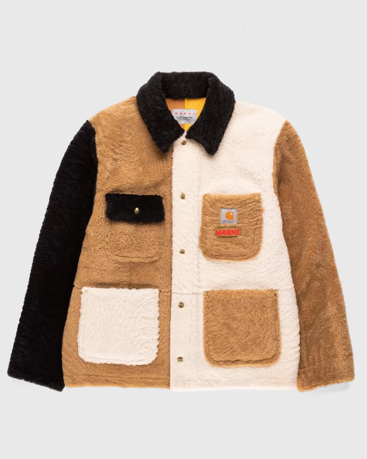 X Carhartt Wip Wende-Lammfelljacke Braun>Marni Cheap