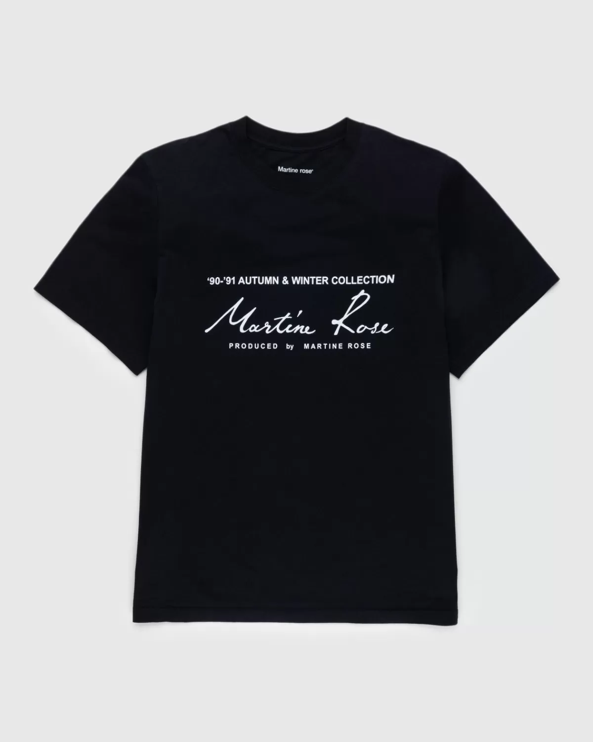 Männer Martine Rose Klassisches S/S-T-Shirt Schwarz