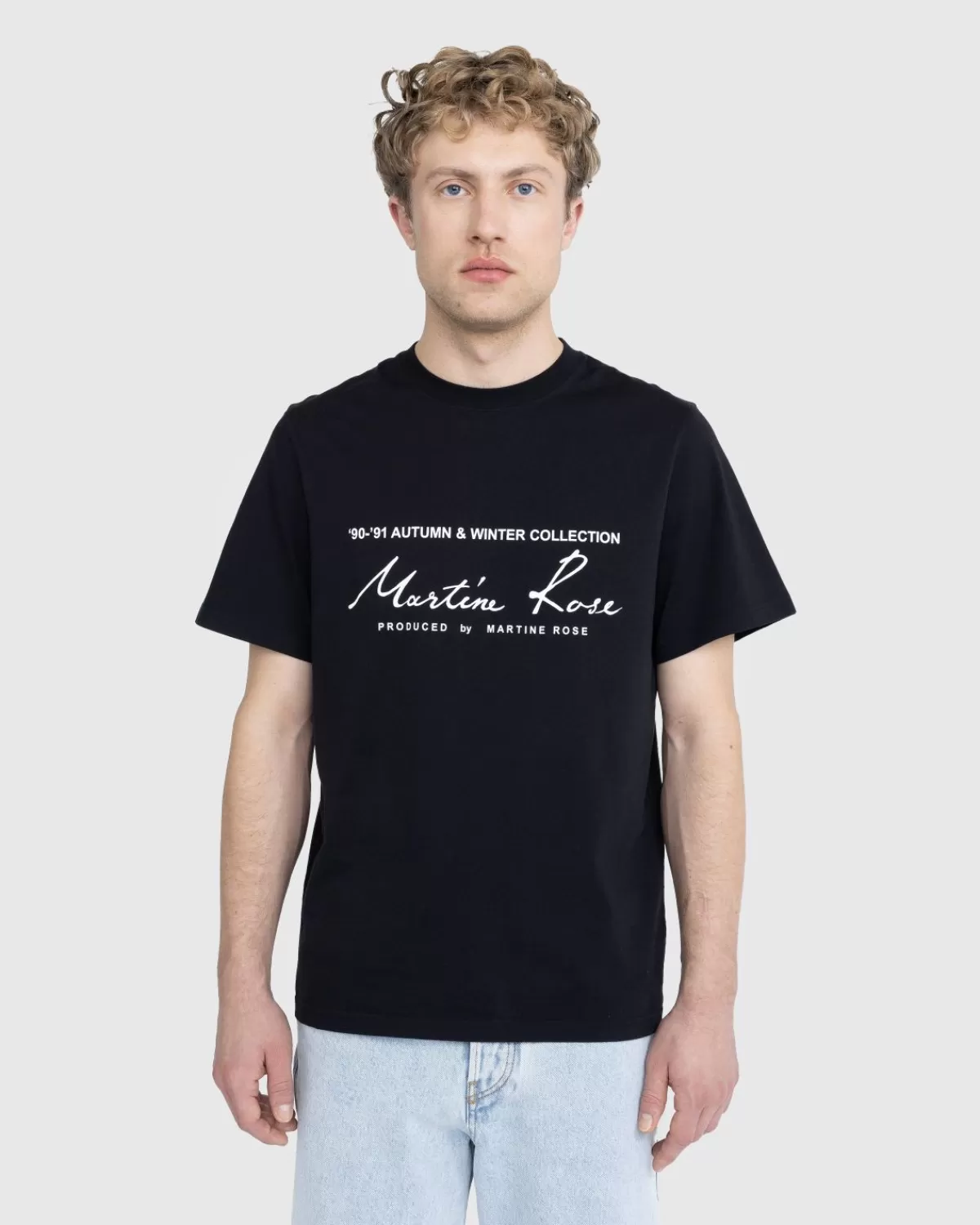 Männer Martine Rose Klassisches S/S-T-Shirt Schwarz