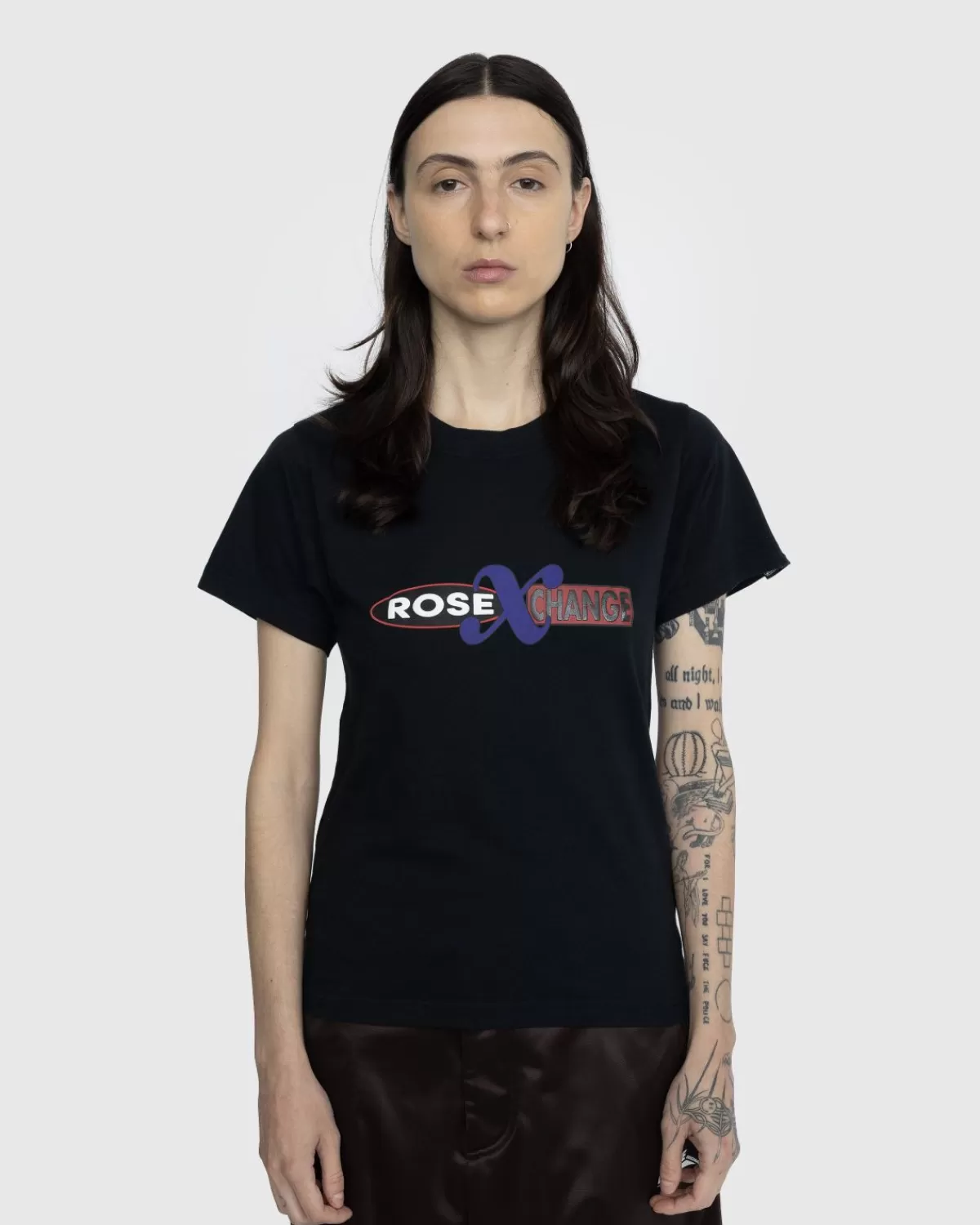 Männer Martine Rose Schrumpf-T-Shirt Schwarz