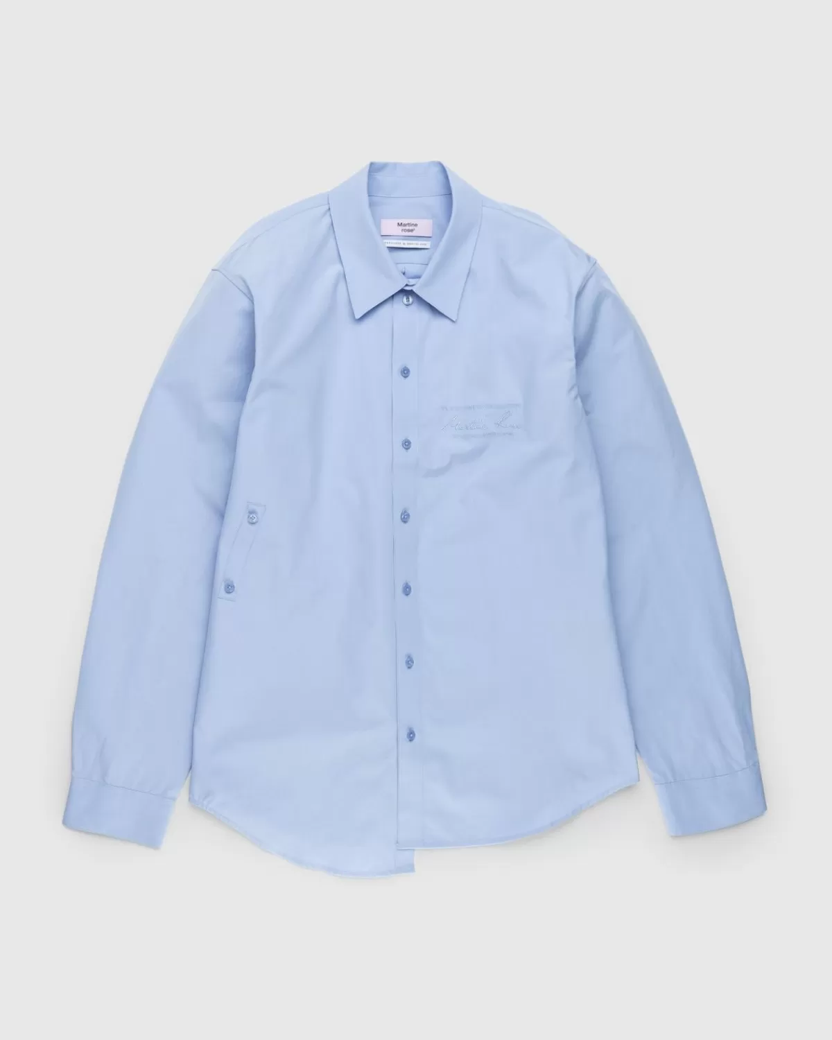 Wickelshirt Blau>Martine Rose New