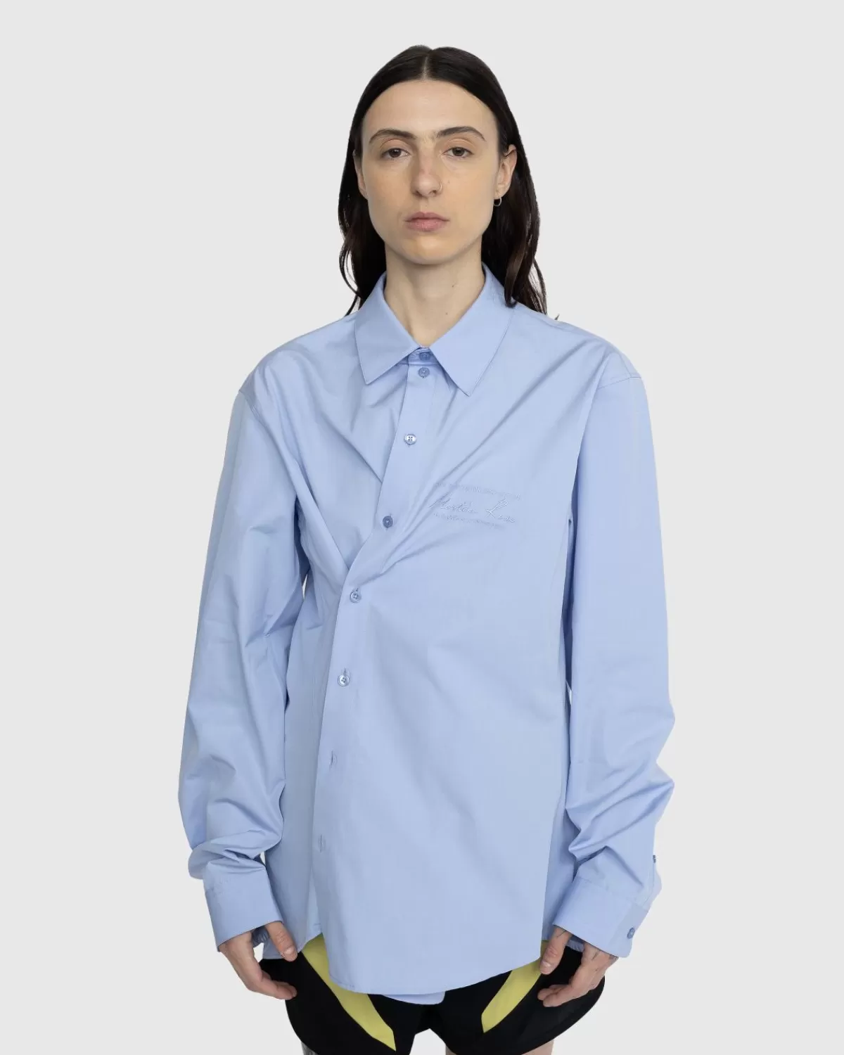 Wickelshirt Blau>Martine Rose New