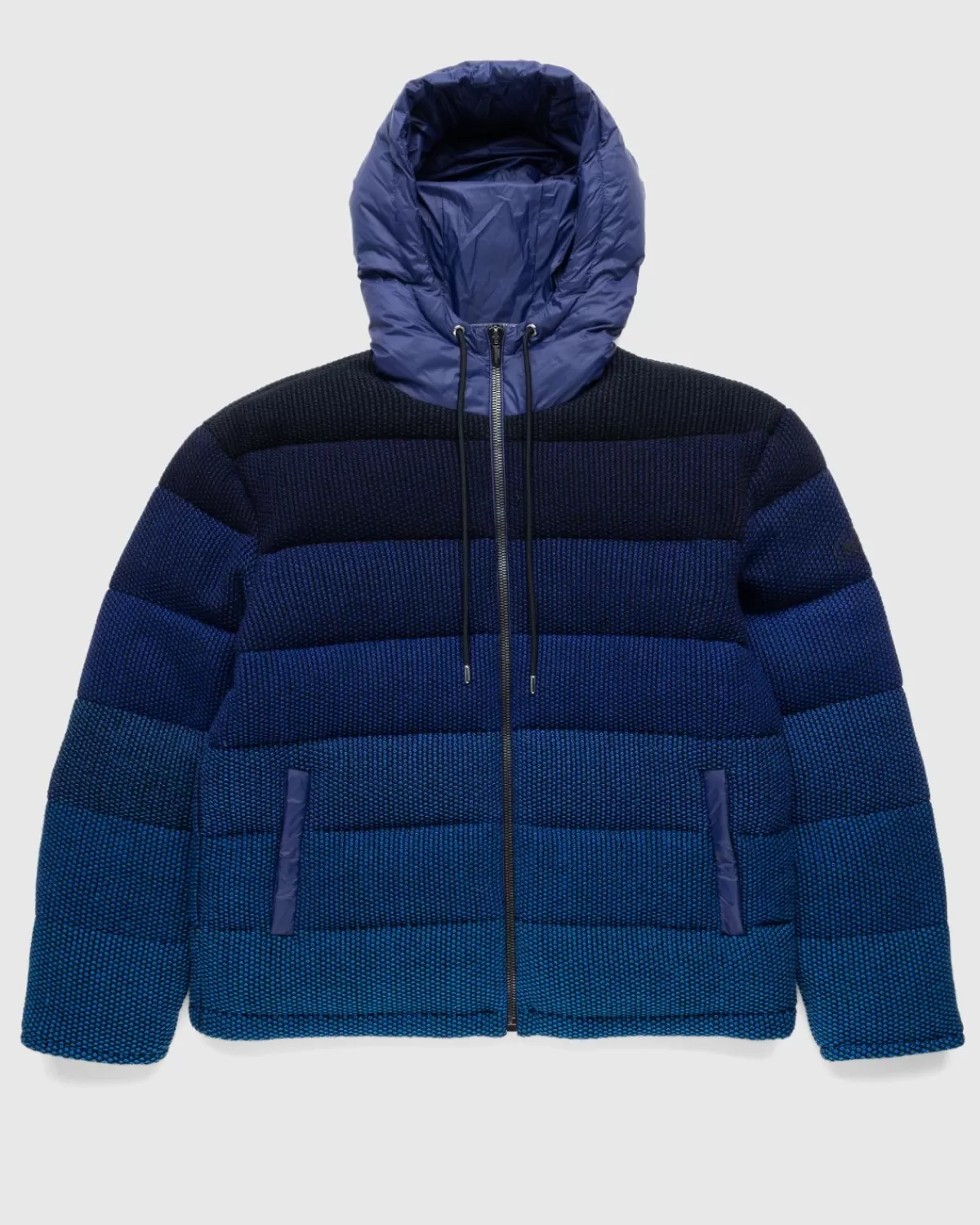 Daunen-Kapuzenjacke Marine/Schwarz>Missoni Sale