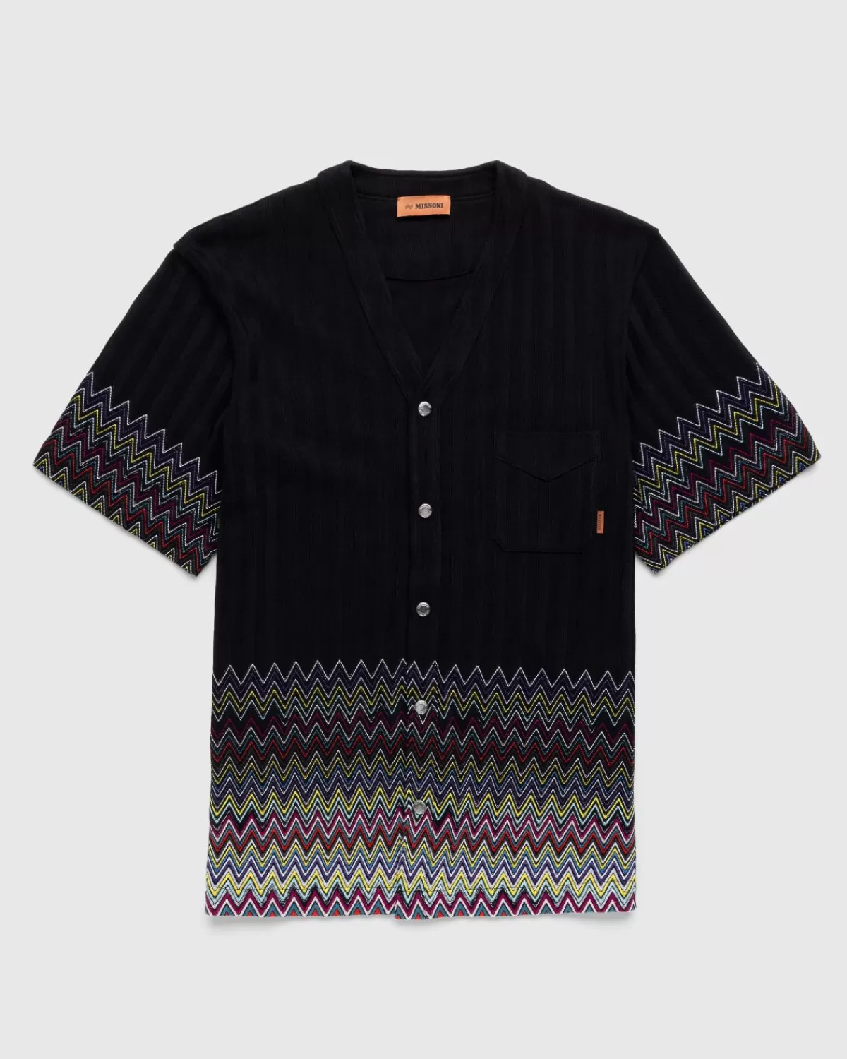 Männer Missoni Gestricktes T-Shirt Schwarz