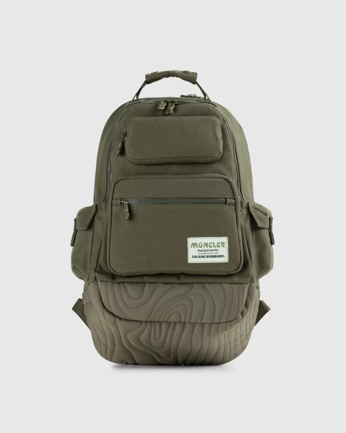 Männer Moncler X Salehe Bembury Canvas-Rucksack Grun