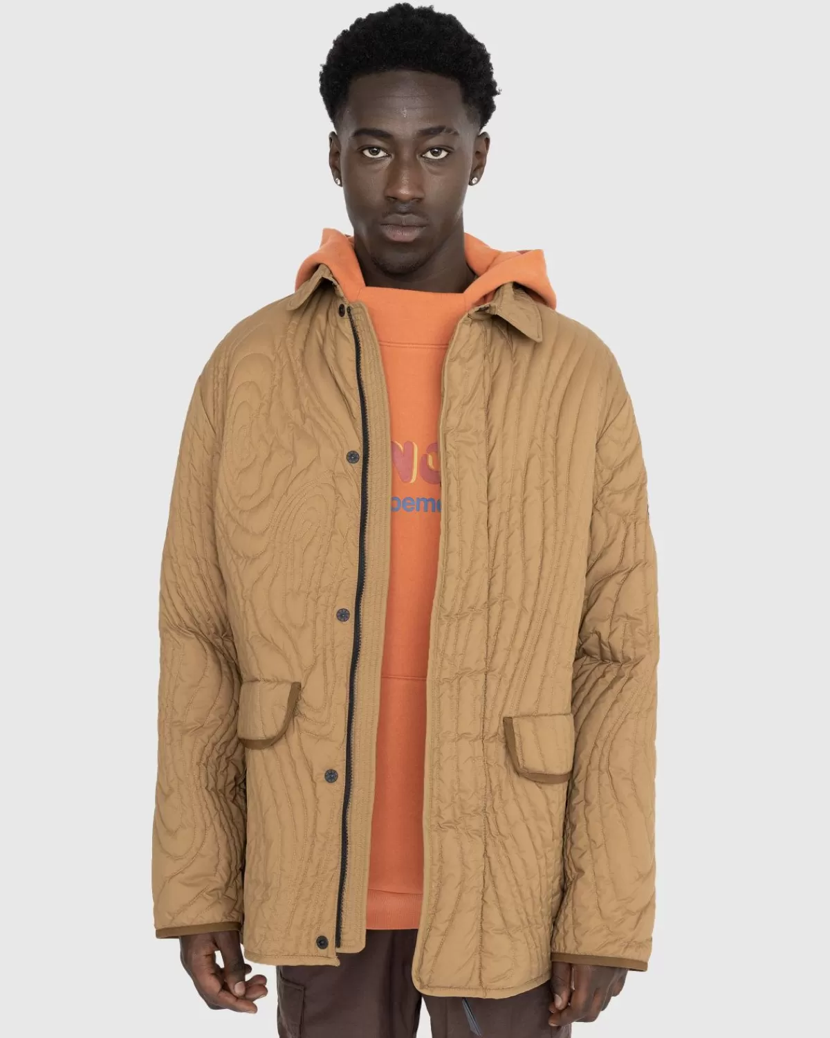 X Salehe Bembury Harter-Heighway Daunenjacke Braun>Moncler Shop