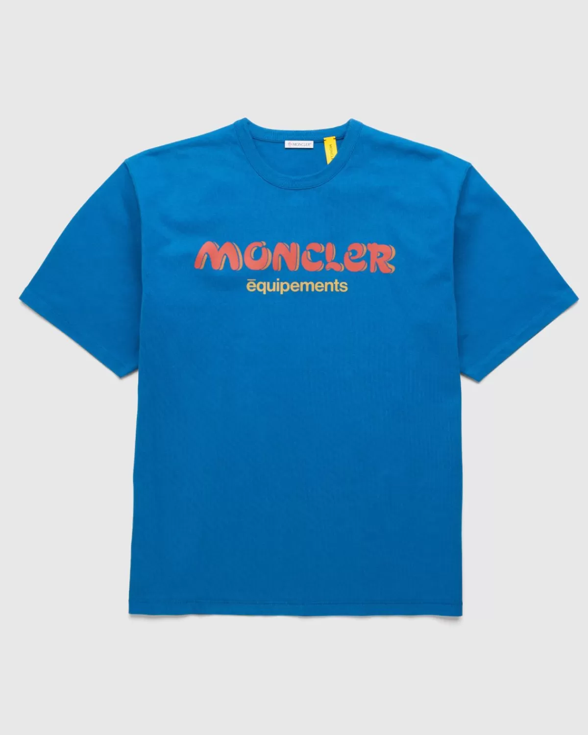 Männer Moncler X Salehe Bembury Logo-T-Shirt Blau