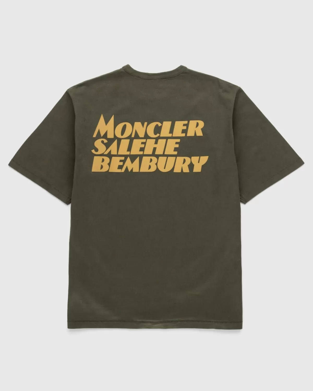 Männer Moncler X Salehe Bembury Logo-T-Shirt Grun