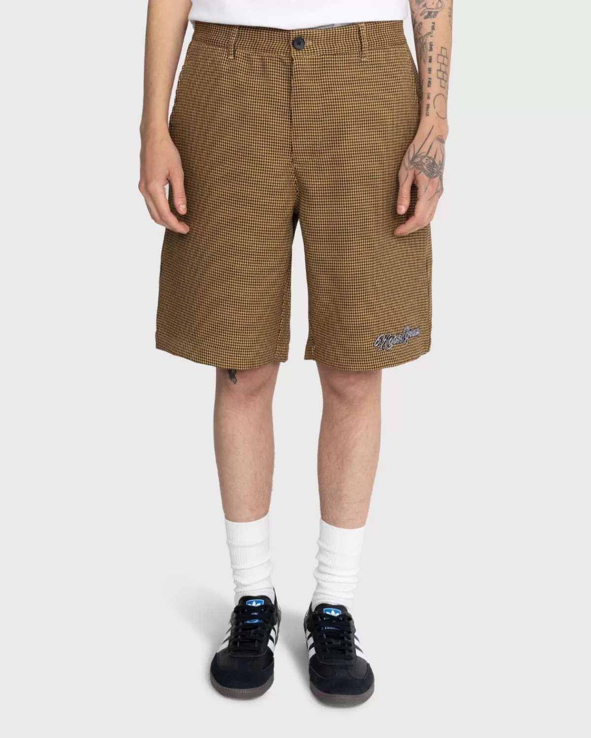 Banned Houndstooth Shorts Braun>Noon Goons Cheap