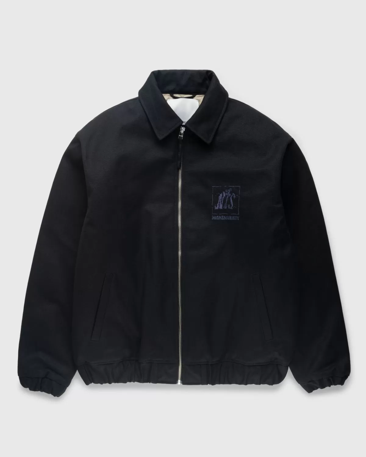 X Highsnobiety Stonewashed Canvas Bomberjacke Schwarz>NTS Clearance