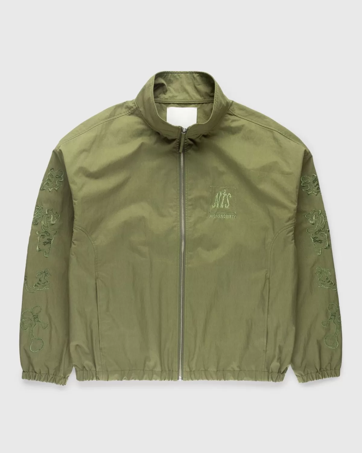 X Highsnobiety Trainingsjacke Aus Geburstetem Nylon, Grun>NTS Cheap