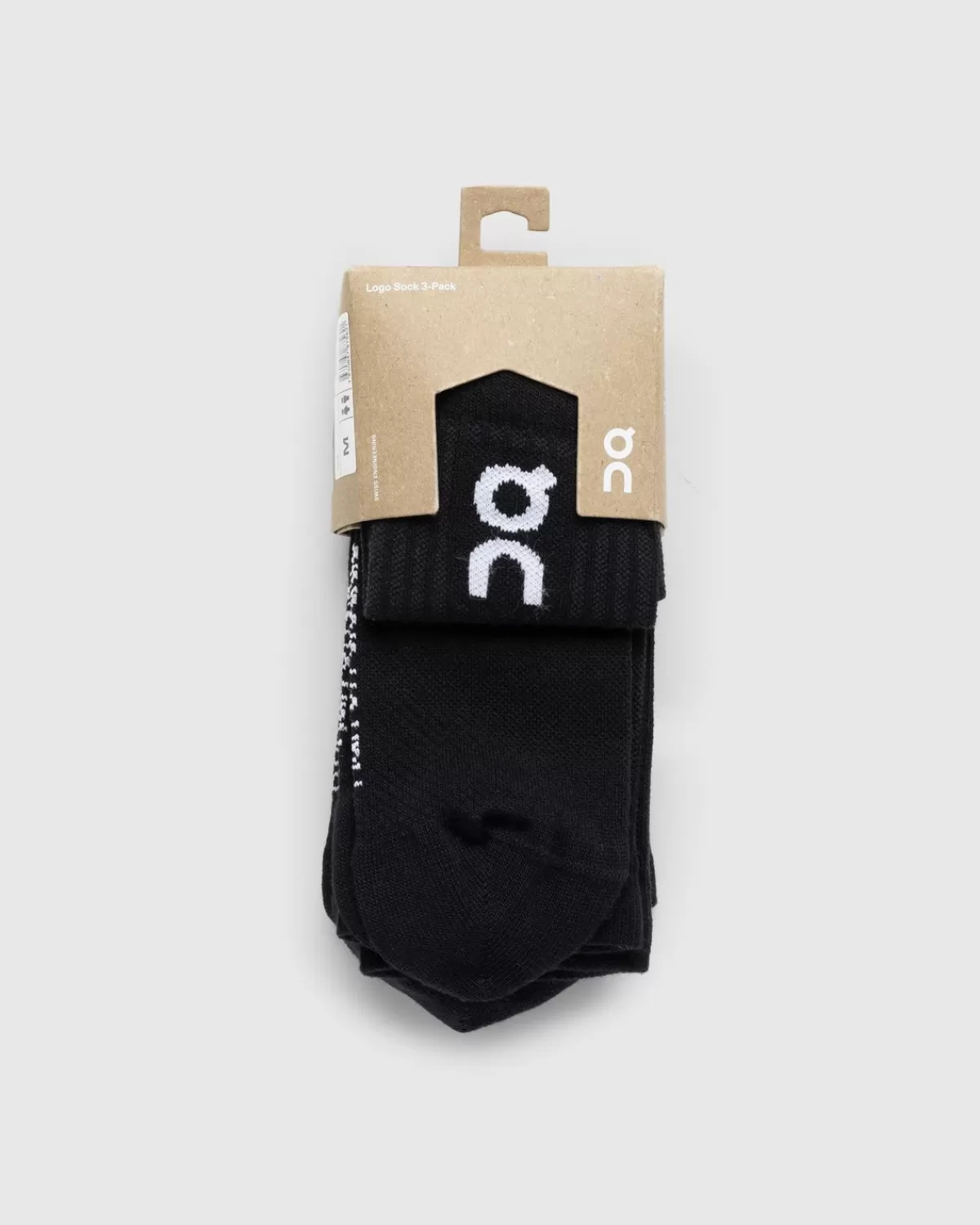 Männer On 3Er-Pack Logo-Socken Schwarz