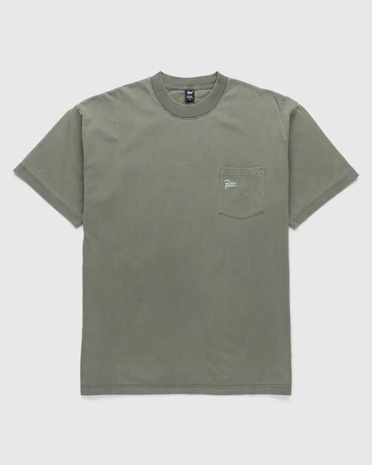 Männer Patta Basic Washed Pocket T-Shirt Beetle