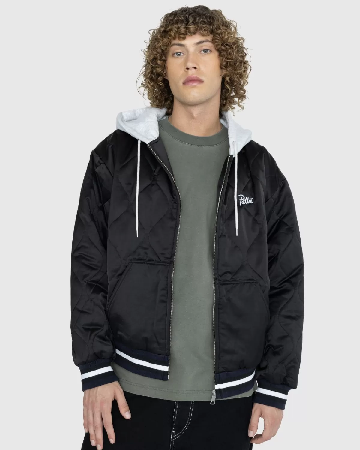 Bomberjacke Mit Kapuze Schwarz>Patta Flash Sale