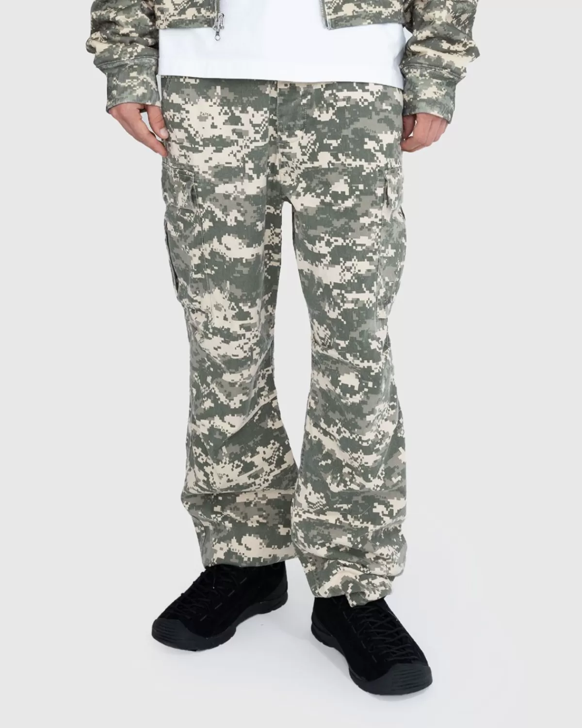 Digi Washed Cargohose Multi/Spray Camo>Patta New