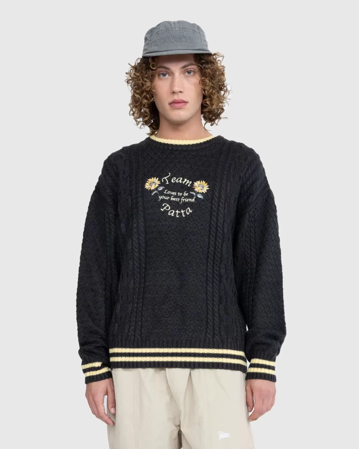 Loves You Zopfstrickpullover Pirat Schwarz>Patta Shop