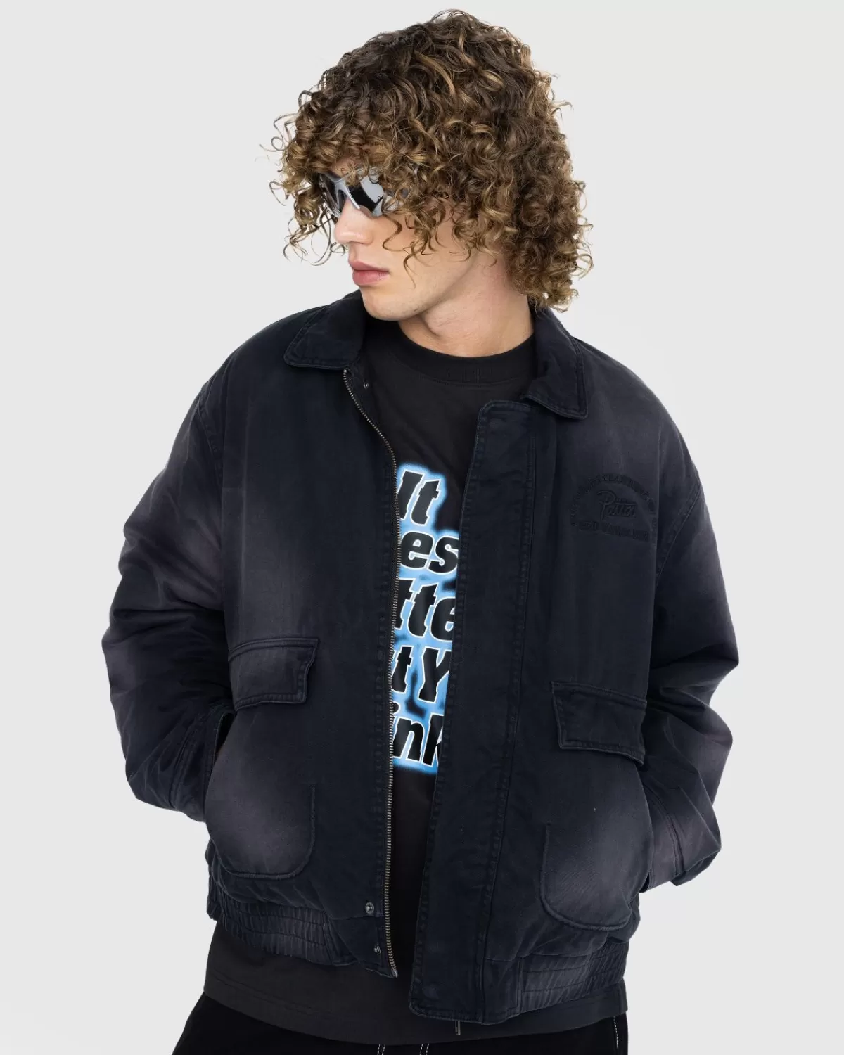 Sun Bleached Jacke Schwarz>Patta Store