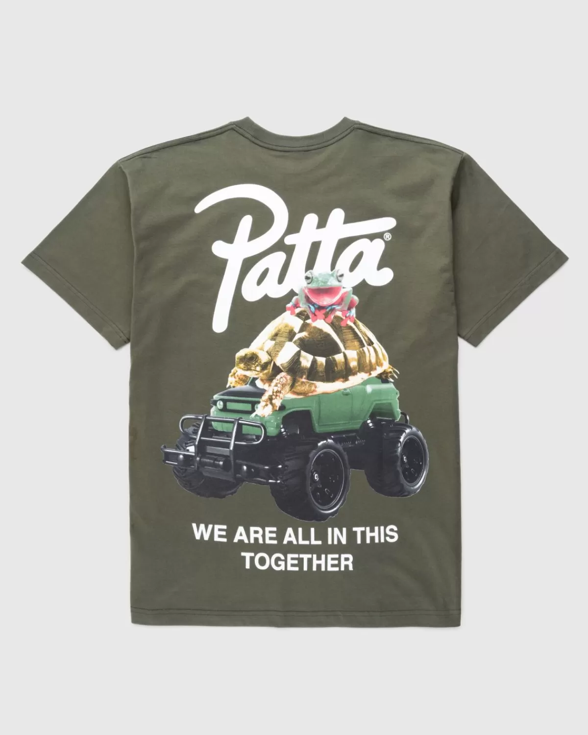 Männer Patta Tier-T-Shirt Kafergrun