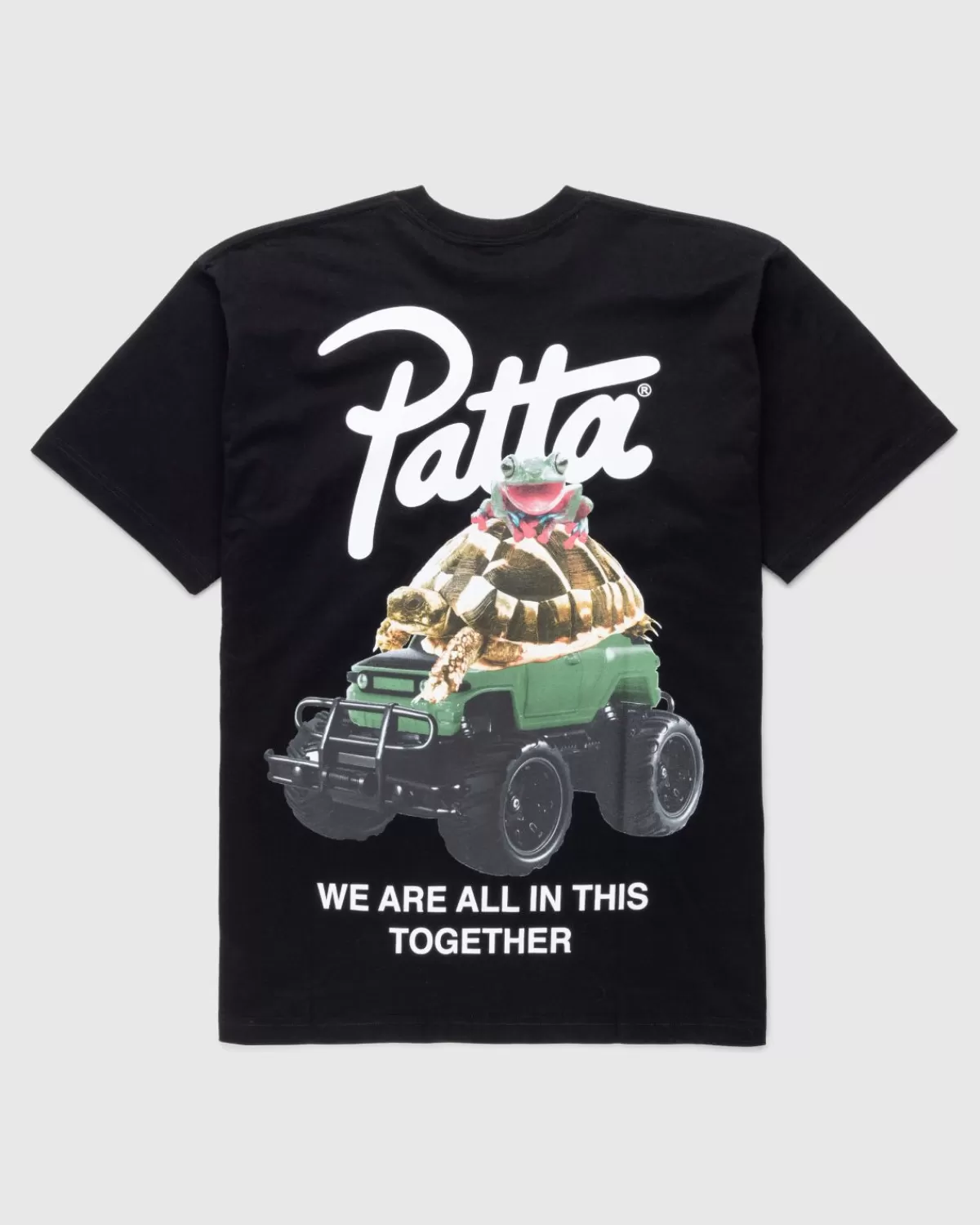 Männer Patta Tier-T-Shirt Schwarz