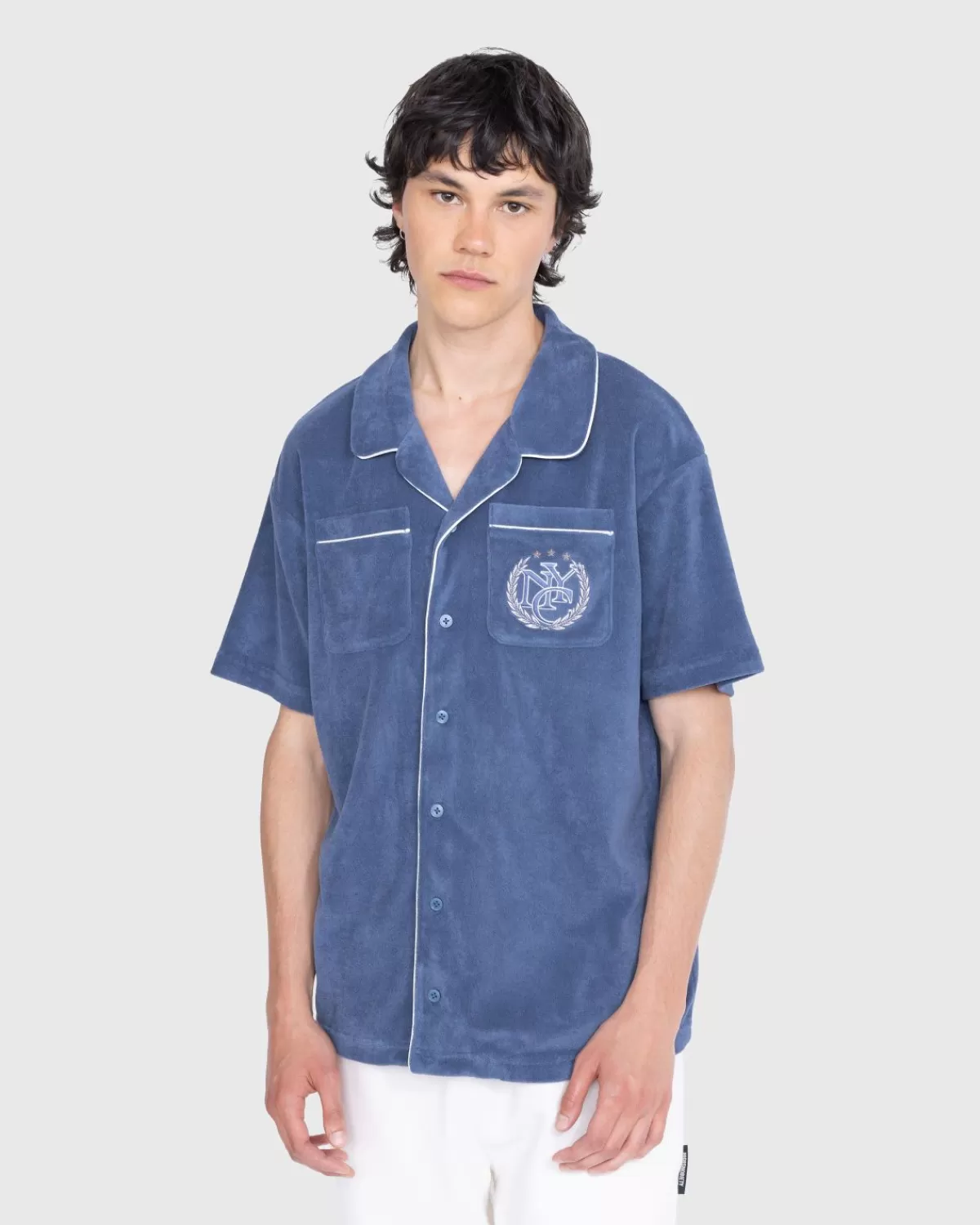 Rhuigi Kurzarm-Button-Down-Hemd Inky Blue>Puma Sale