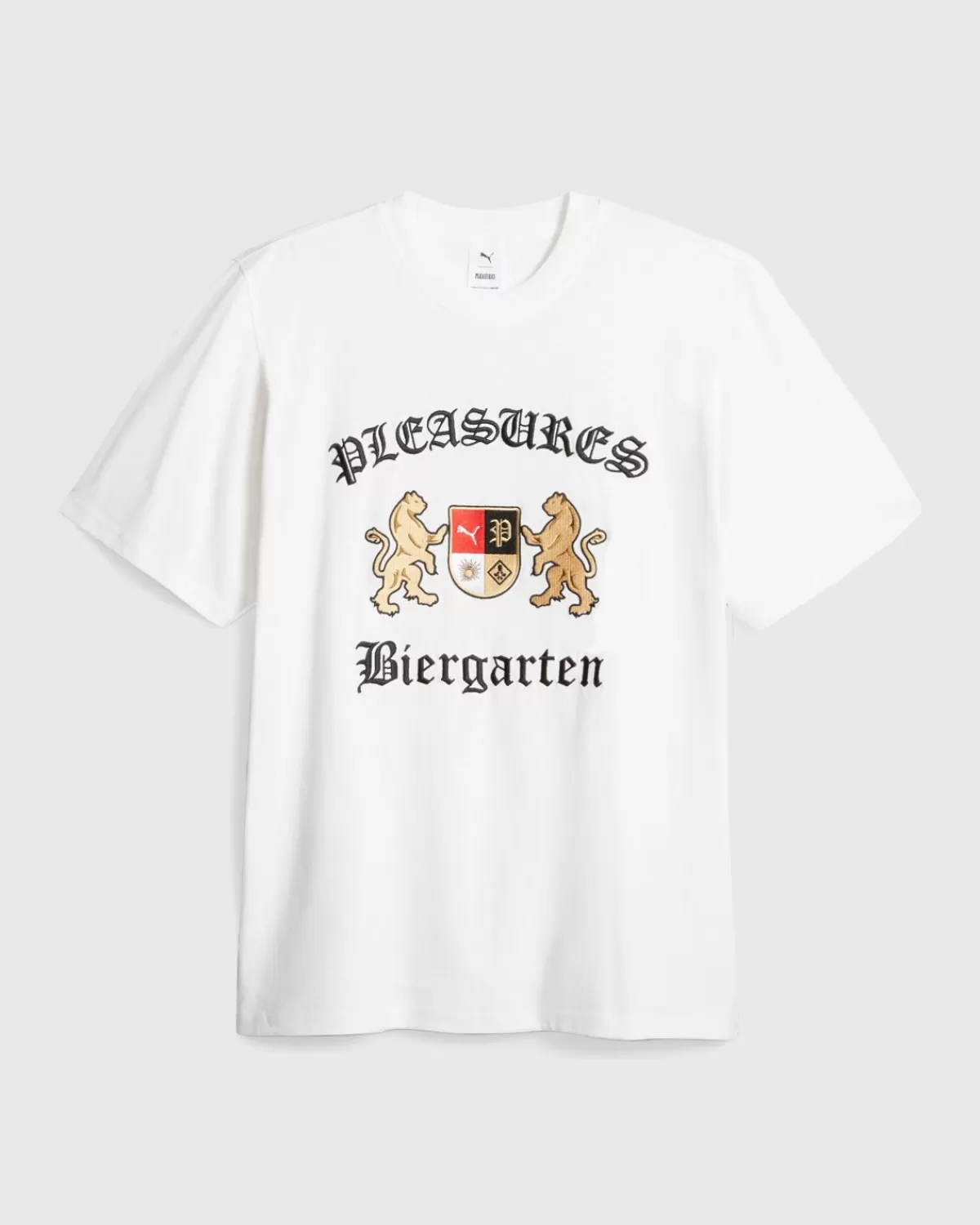 Männer Puma X Pleasures Biergarten T-Shirt Weis