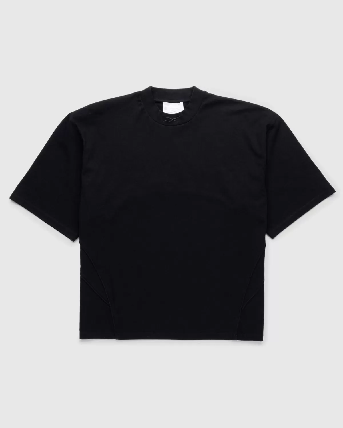 Männer Reebok Paspeliertes T-Shirt Schwarz