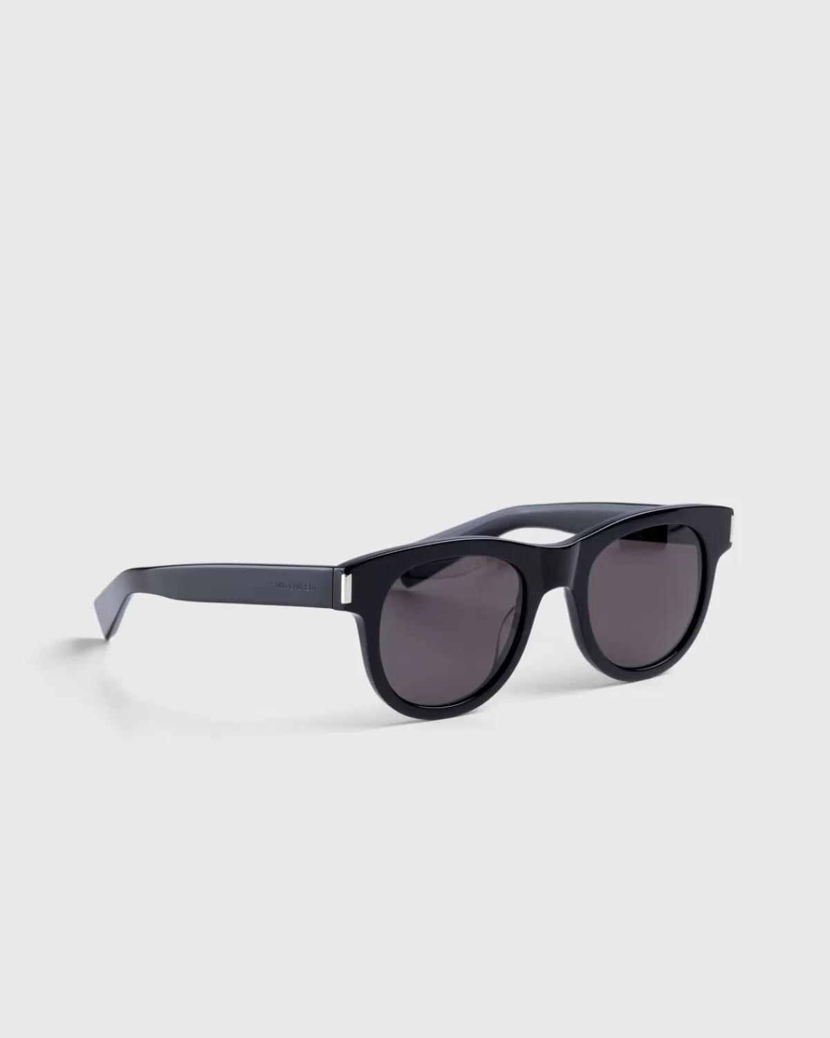 Männer Saint Laurent Sl 571 Sonnenbrille Mit Rundem Rahmen, Schwarz