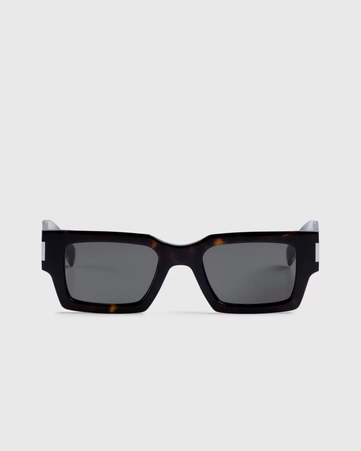 Männer Saint Laurent Sl 572 Sonnenbrille Mit Quadratischem Rahmen, Havanna/Kristall/Grau