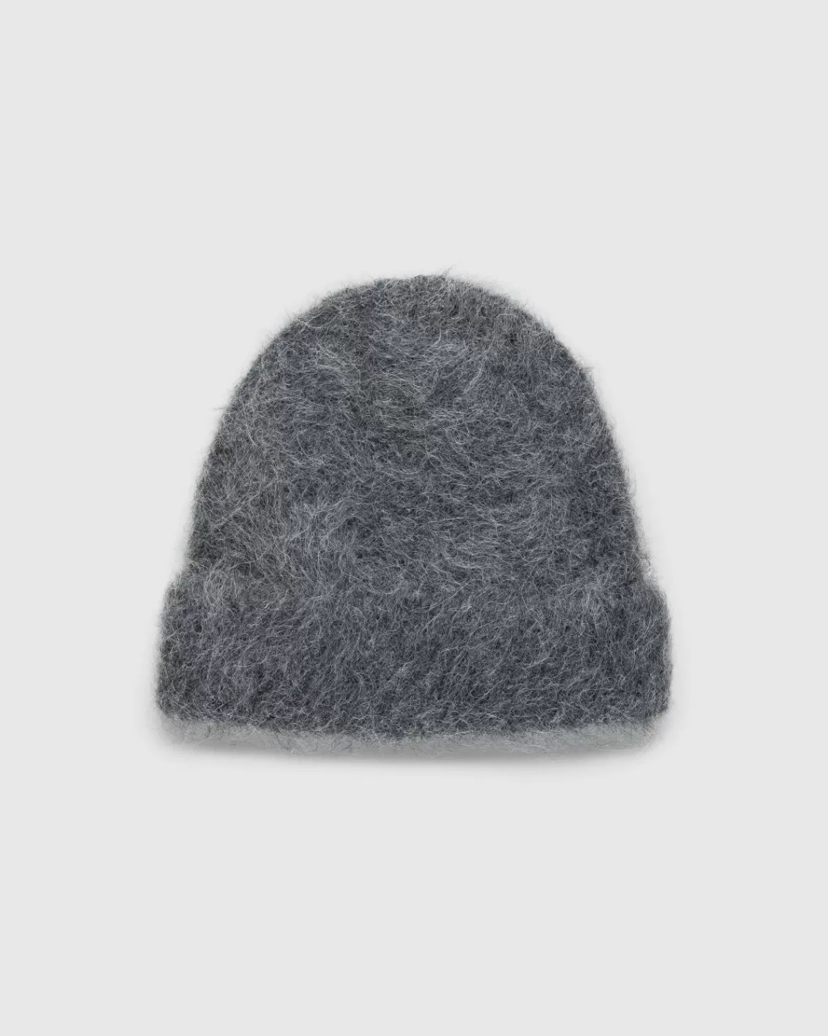 Männer Séfr Sefr Fuzzy Beanie Anthrazit Alpaka